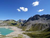Grandioser Ausblick vom Abstiegsweg zum Lünersee